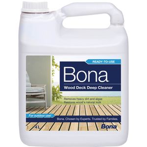 Bona Holzreiniger Tiefenreiniger für Holzterrassen, für außen, für alle Hölzer, 4 Liter