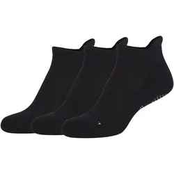 3er Pack camano Yoga Antirutsch Sneakersocken 9999 - black 43-46