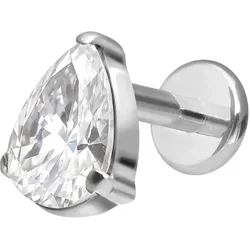 Premium Titan Labret mit Innengewinde KRISTALLTROPFEN
