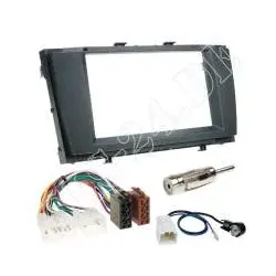 Autoradio 2-DIN Einbaurahmen Radioblende+Adapterkabel Einbauset für Toyota Av...