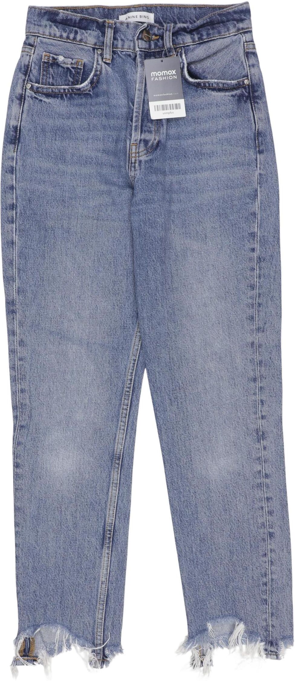 Anine Bing Damen Jeans, Hellblau, Gr. W24, Baumwolle - Second Hand