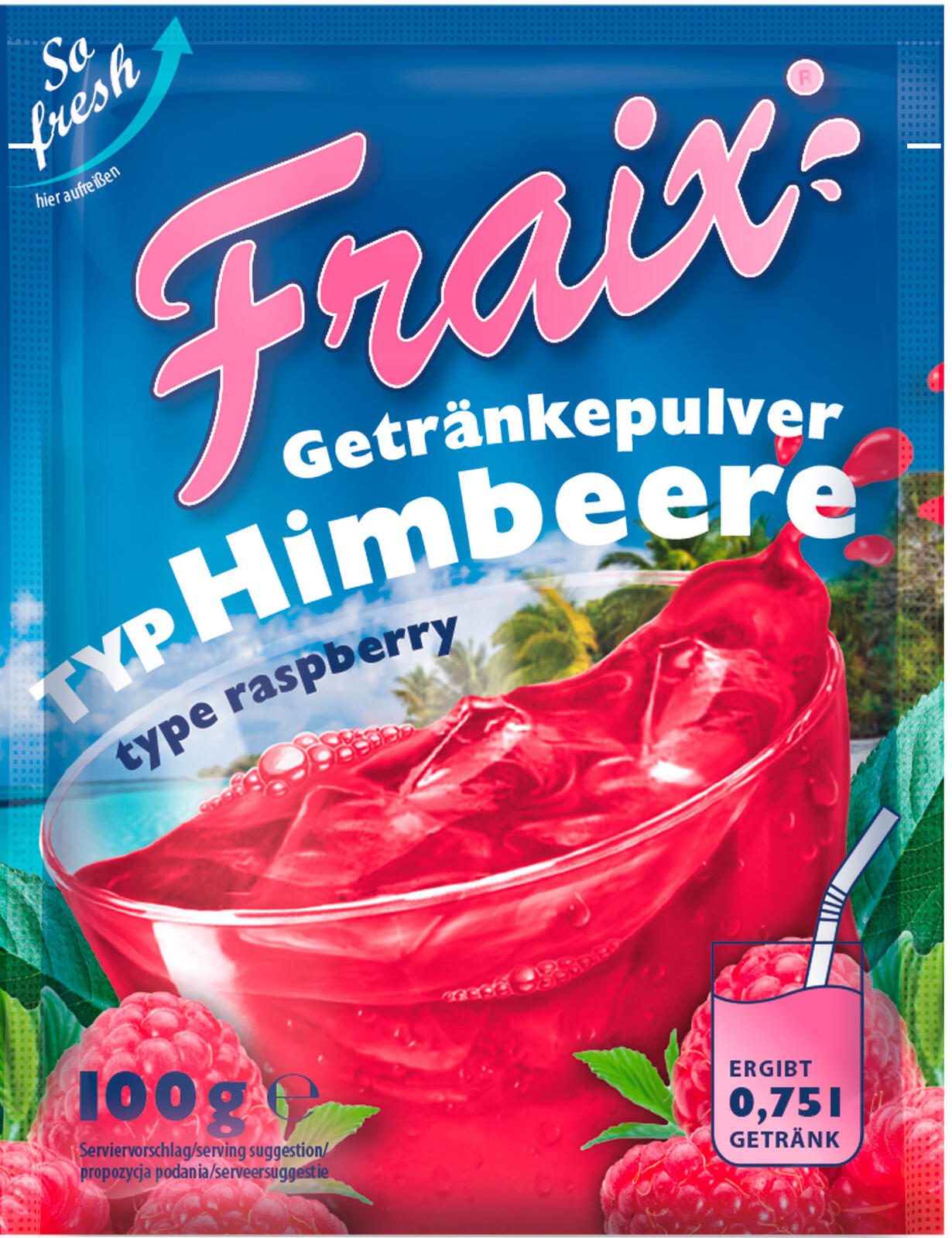 neutral Fraix Getränkepulver Himbeere 181867003