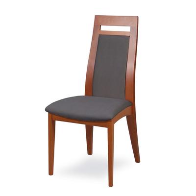 Esszimmerstuhl HOME AFFAIRE "CLIO", braun (kirsch, ash, kirschbaum, ash), B:48cm H:101cm T:58cm, Massivholz, Stühle, Stuhl mit wasserabweisender Stoff