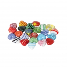 Bartl Glas-Herzen klein gemischt - 24 Teile 294019