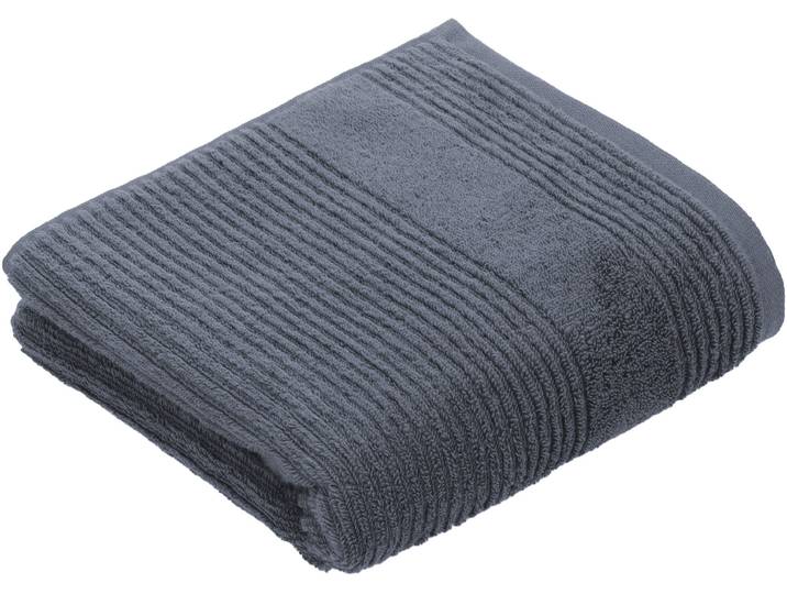 Handtuch VOSSEN Tomorrow , grau (dunkelgrau), B:50cm L:100cm, Webfrottier, Baumwolle, Handtücher, Handtuch