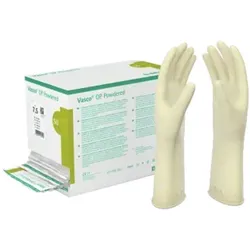 VASCO OP Powdered Handsch.Latex Gr.7,0 naturweiß 2X50 St
