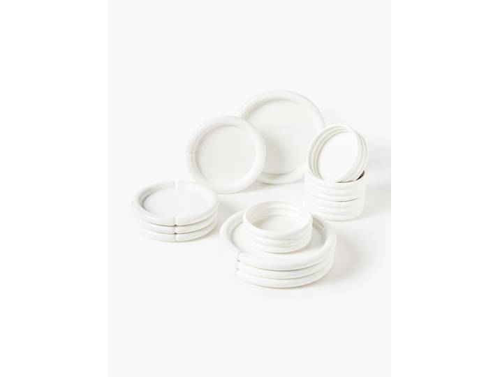 Porzellan-Geschirr-Set Maira, 4 Personen, 12er-Set