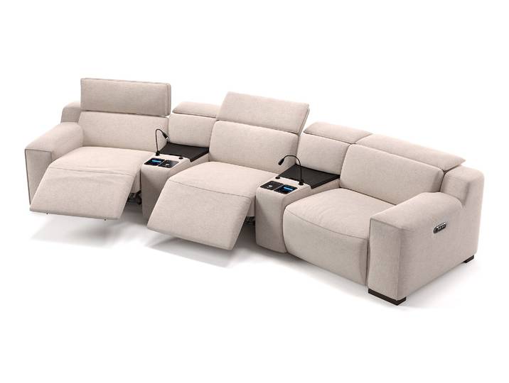 Stoff Kino Sofa LORETO Relax Couch