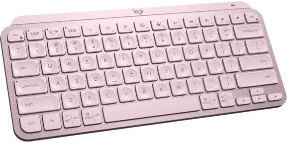 Logitech mx keys mini minimalist wireless illuminated keyboard - rose (nordic)