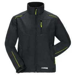 Winter-Softshelljacke "NEON" Outdoor - XL - dunkelgrau/grün