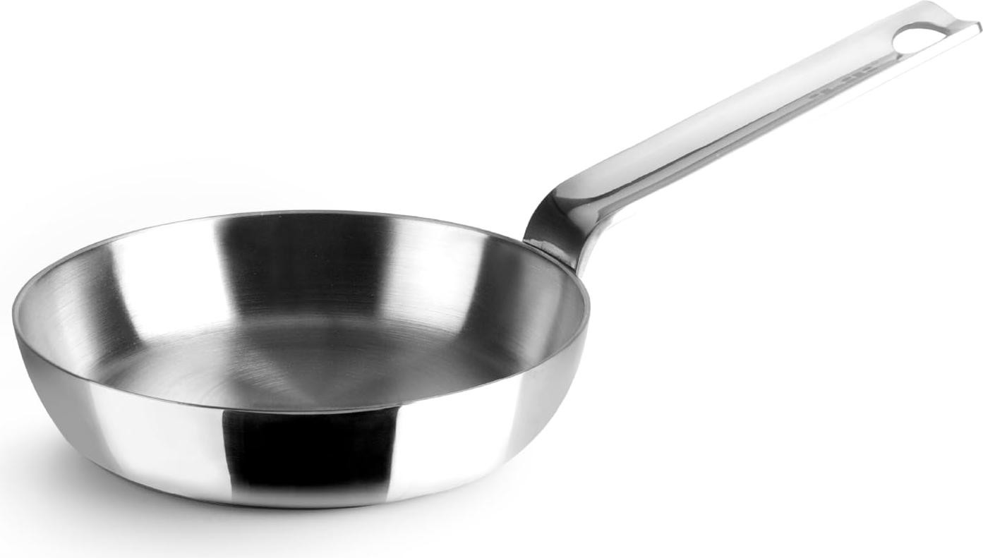 Ibili Blinis drielaagse koekenpan, 12 cm, zilverkleurig
