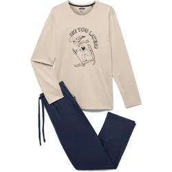 Tchibo - Pyjama »Mickey and Friends« - Herren - Gr. M - dunkelblau/print