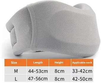 Healfit Counter U Shaped Pillow Ice Silk Neck Protector, Neck Support Tool, Anti Forward Leaning, Office Support Neck, Anti Low Head light Gray l