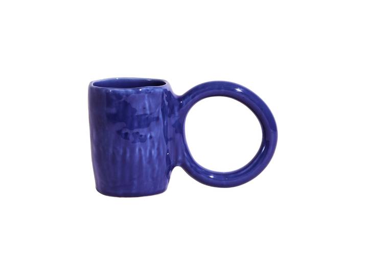 Petite Friture - Mug Donut - Bleu - Faïence émaillée - Designer Pia Chevalier