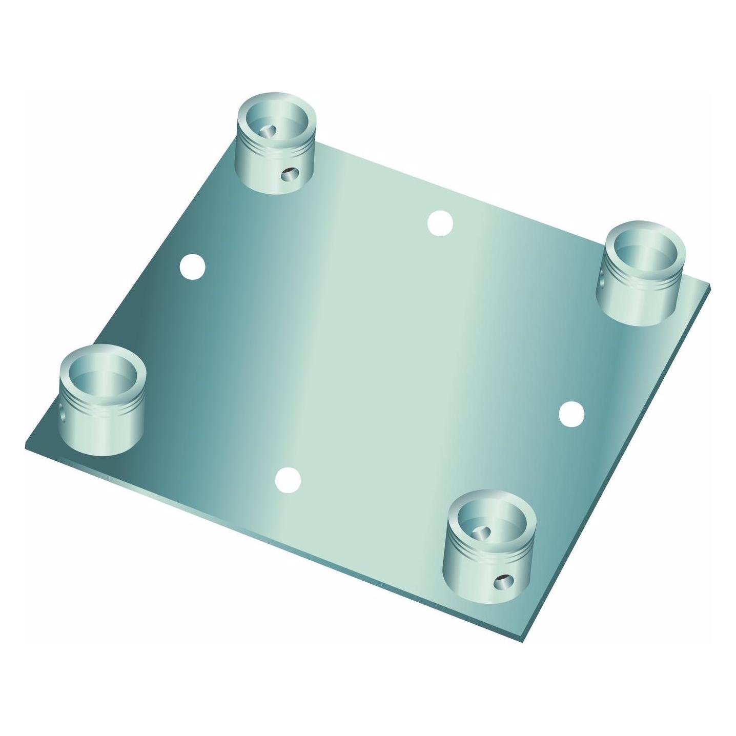 Alutruss DECOLOCK DQ4-WP Wandplatte sw (60301835)