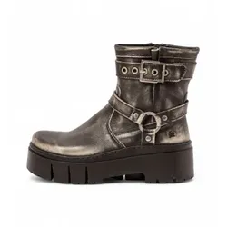 Art für Damen. 1176712EH003_001 Leder-Stiefeletten 1767 Leeds grau (36), 3 bis 5 cm, Reißverschluss, Lässig
