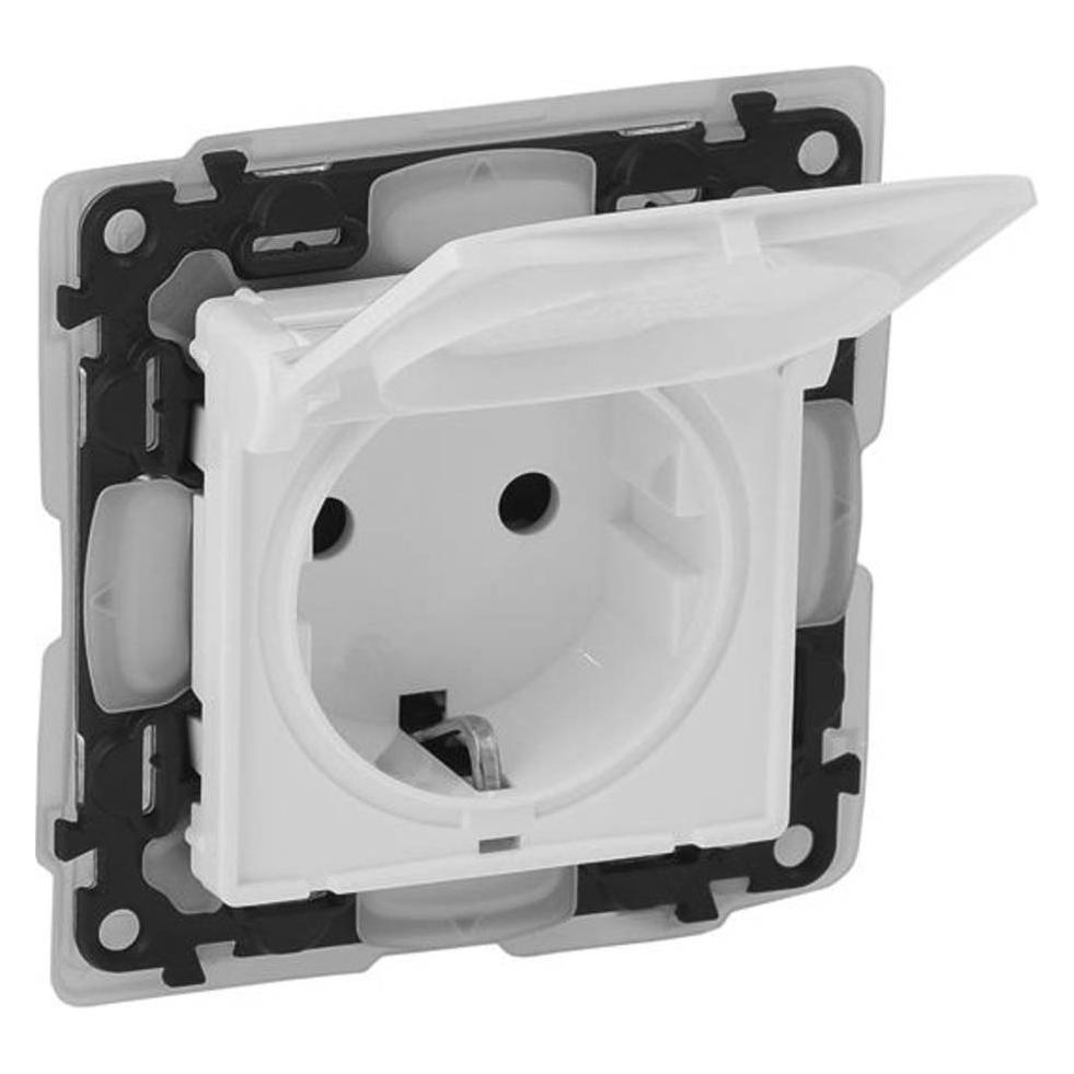 Legrand Valena Life Schutzkontaktsteckdose IP44 Ultraweiss 753119 (753119)