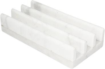 BIDK Home White Marble Chopping/Cheese Board Stand - White