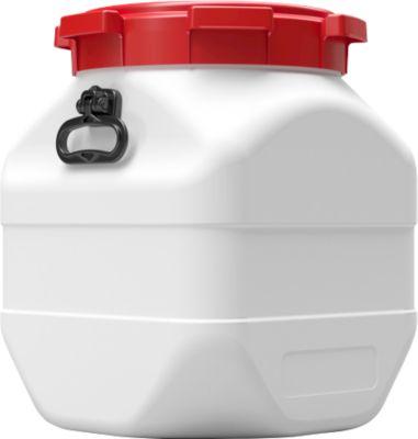 Kunststofffass CurTec, quadratisch, mit Schraubdeckel, HDPE, wasserdicht, 50 l