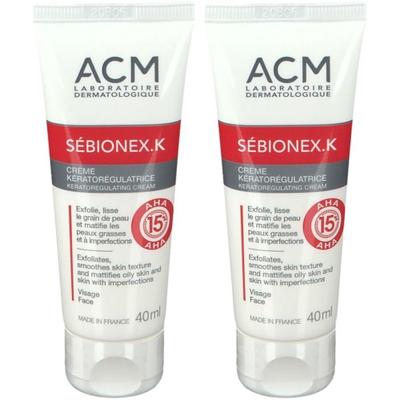 Sebionex - K Crème Kératorégulatrice kératorégulatrice. tube 40 ml x2 2x40 Creme