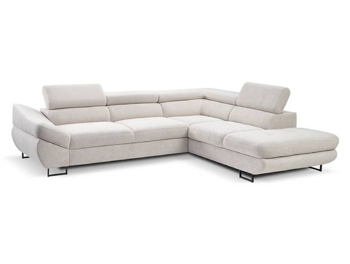 Ecksofa FABIO Polyester grau
