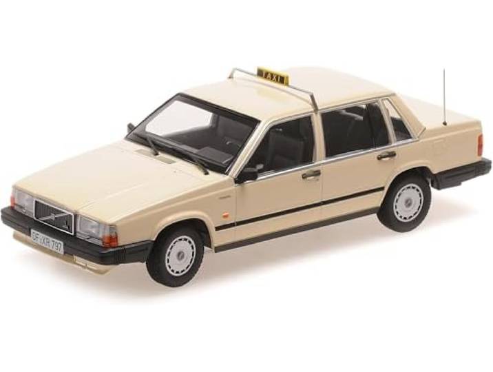 Minichamps 155171792 - Volvo 740 GL Taxi Germany 1986 - Maßstab 1/18 - Modellauto