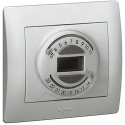 Legrand 775697 Einsatz Rollladenuhr 3-Leiter Galea soft Aluminium