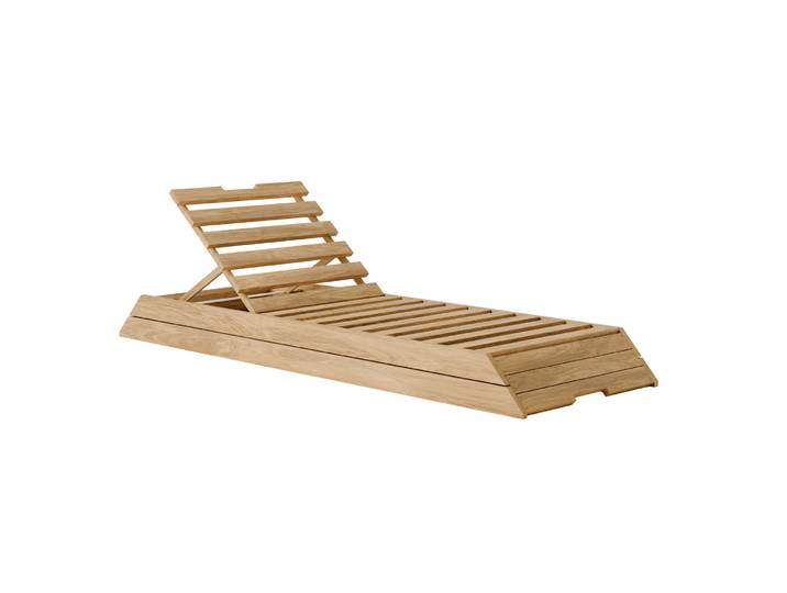Suns Lido Sonnenliege Teak/Sunproof Quick dry foarm mit Kissen