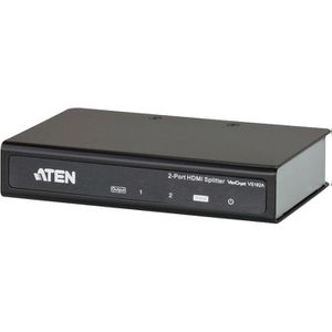 Aten HDMI-Splitter VS182A, 1 In 2 Out, HDMI 2.0, HDCP 2.2, HDR, aus Metall, 60 Hz, 4K UHD