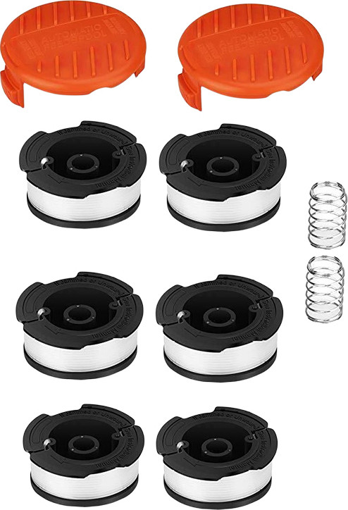 INF Vervangende trimmerdraadspoelset voor BLACK+DECKER AF-100, 6 stuks
