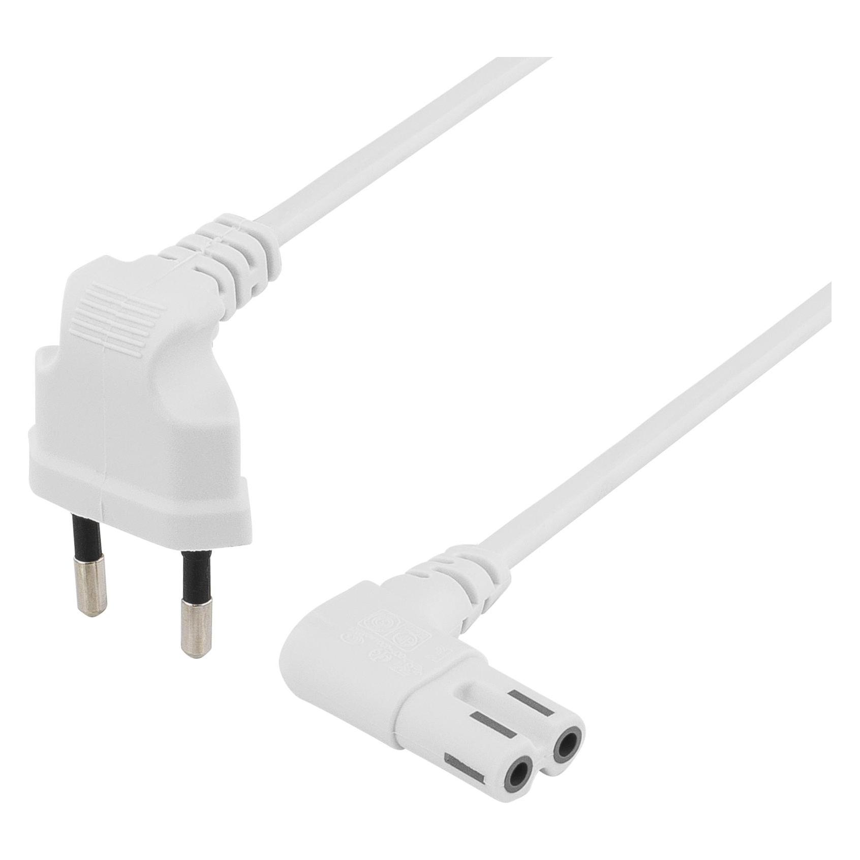 Deltaco stromkabel - Europlug til (0.50 m) (DEL-109BR)
