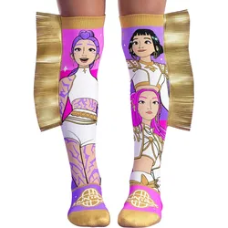MADMIA - KPop Demon Hunter Golden Socken mit 3D-Applikationen, Alter: 6-99 Jahre