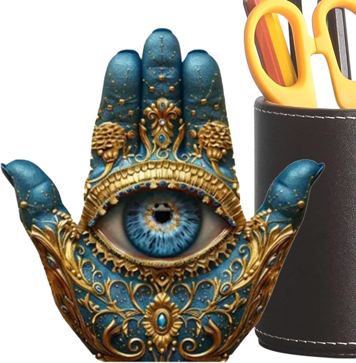 Boze Oog Handbeeld Decoratief Ornament Hoogte: 15 cm