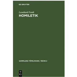 Fendt:Homiletik, Fachbücher von Leonhard Fendt