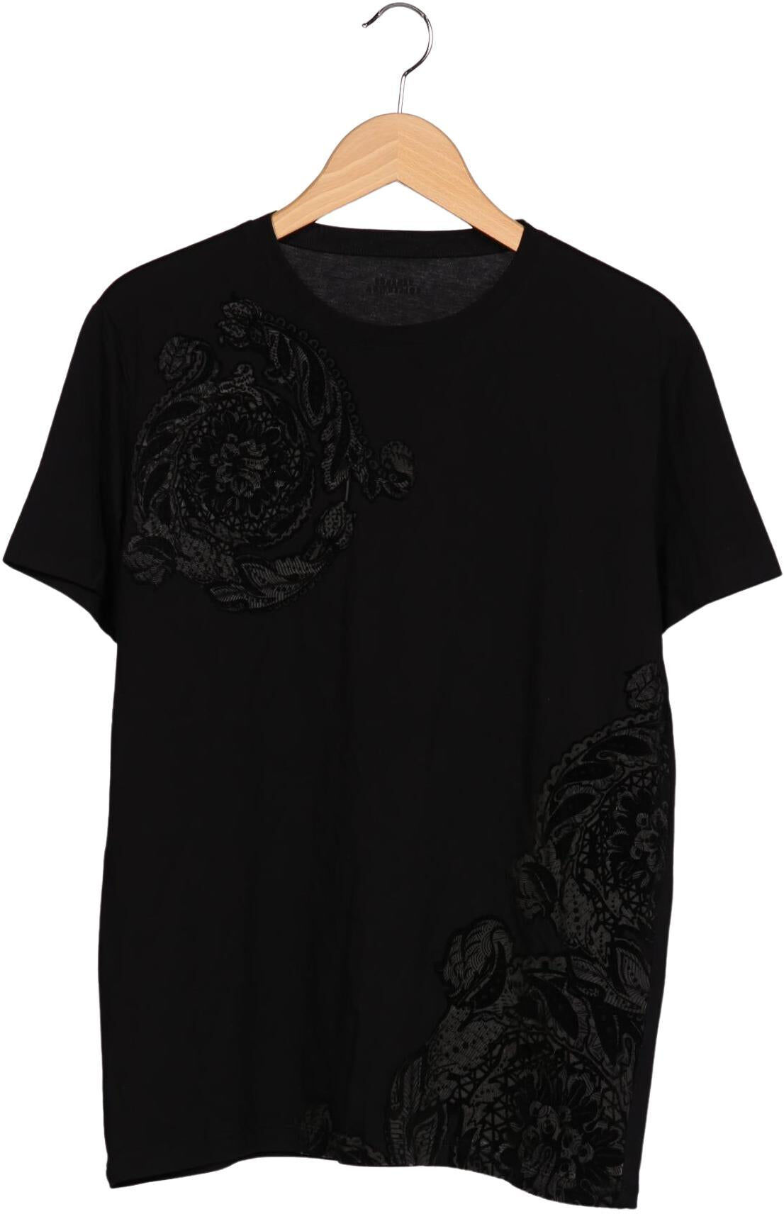 Versace Collection Damen T-Shirt, Schwarz, Gr. EU 40 (IT 46), kein / Etikett - Second Hand