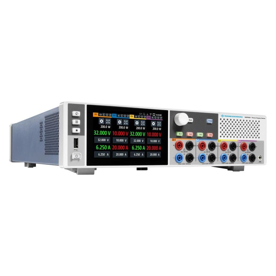 Rohde & Schwarz Four-channel power supply, 400 W, 32 V/2 (NGP804)