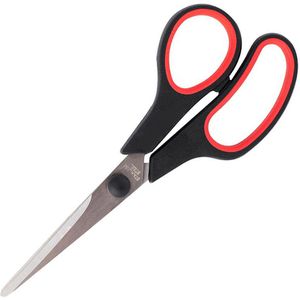 D.RECT Büroschere Sg-160, 16 cm, Universalschere, aus Edelstahl, rostfrei, schwarz