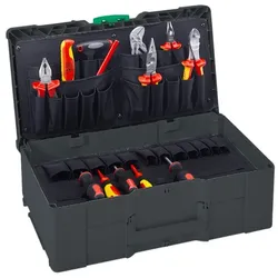 Tanos Werkzeug-Systainer3 L 187 anthrazit (RAL 7016), Verschluss signalgrün (HKS 54 K), Griff signalgrün (HKS 54 K) - 83550033.191