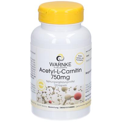 Acetyl-L-Carnitin 750 mg Kapseln 120 St