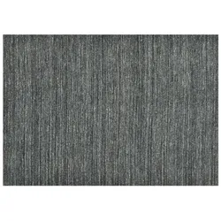 THEKO Handgewebter Teppich Pure, im modernen Uni-Design 601 anthracite 60x90 cm