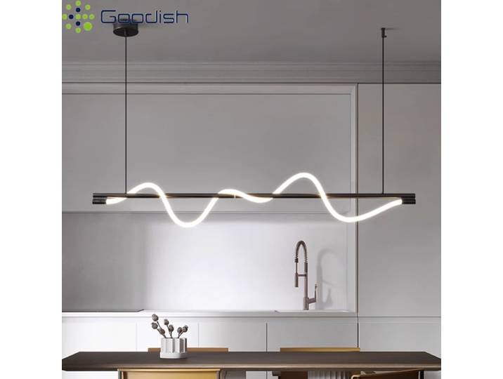 Lampes suspendues LED modernes minimalistes nordiques à lignes serpentinées, lampes créatives pour salon, décoration de la maison, lustres