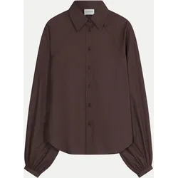 Loose-Fit Raglanbluse Braun L