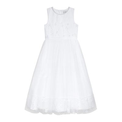 Partykleid DANAMADE "DANAMADE Dresses Mädchenkleid", Mädchen, Gr. 140, EURO, weiß, Obermaterial: 100% Polyester. Futter: 100% Polyester, Kleider Partykleid