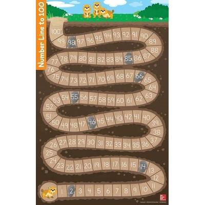 Arrive Math Game Board, Number Line to 100