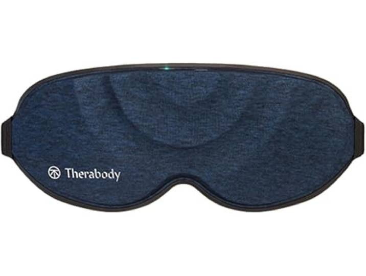 Therabody Sleep Mask, Ultra-Komfortable 100% Abdunkelnde Augenmaske mit Sanfter Vibrationsmassage zur Stress- und Kopfschmerzlinderung & Selbstpflege
