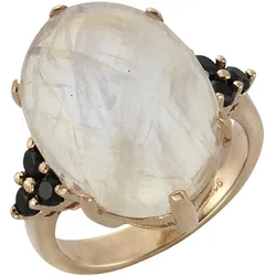 Zeeme Gemstones Ring 925/- Sterling Silber Mondstein und Spinell