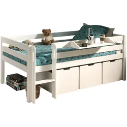KOJENBETT Karolina 208x83x105 aus Massivholz in Weiß