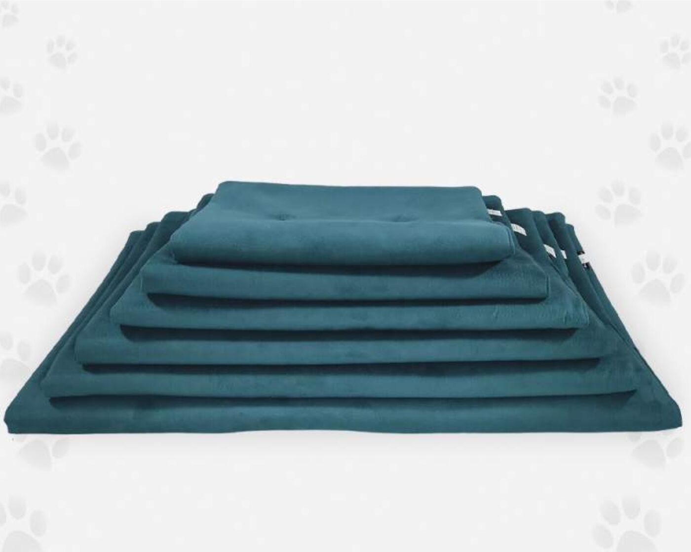 Nasonero® Nasonero Tappetino per Animali Ecopelle Verde Petrolio h.1 cm 3 83x54cm