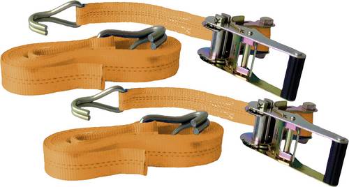 Kunzer ZG 6 10 RH DOPPELPACK Zweiteiliger Spanngurt Zugkraft LC Niederzurren (einzeln/direkt)=1000 daN (L x B) 6m x 35mm Ratsche