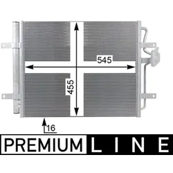 Kondensator Klimaanlage MAHLE AC 24 000P für VW Golf VII